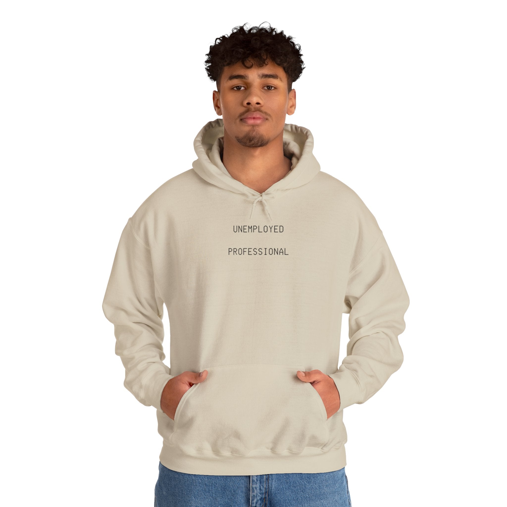 Unemployed Professional Printed Unisex Hoodie