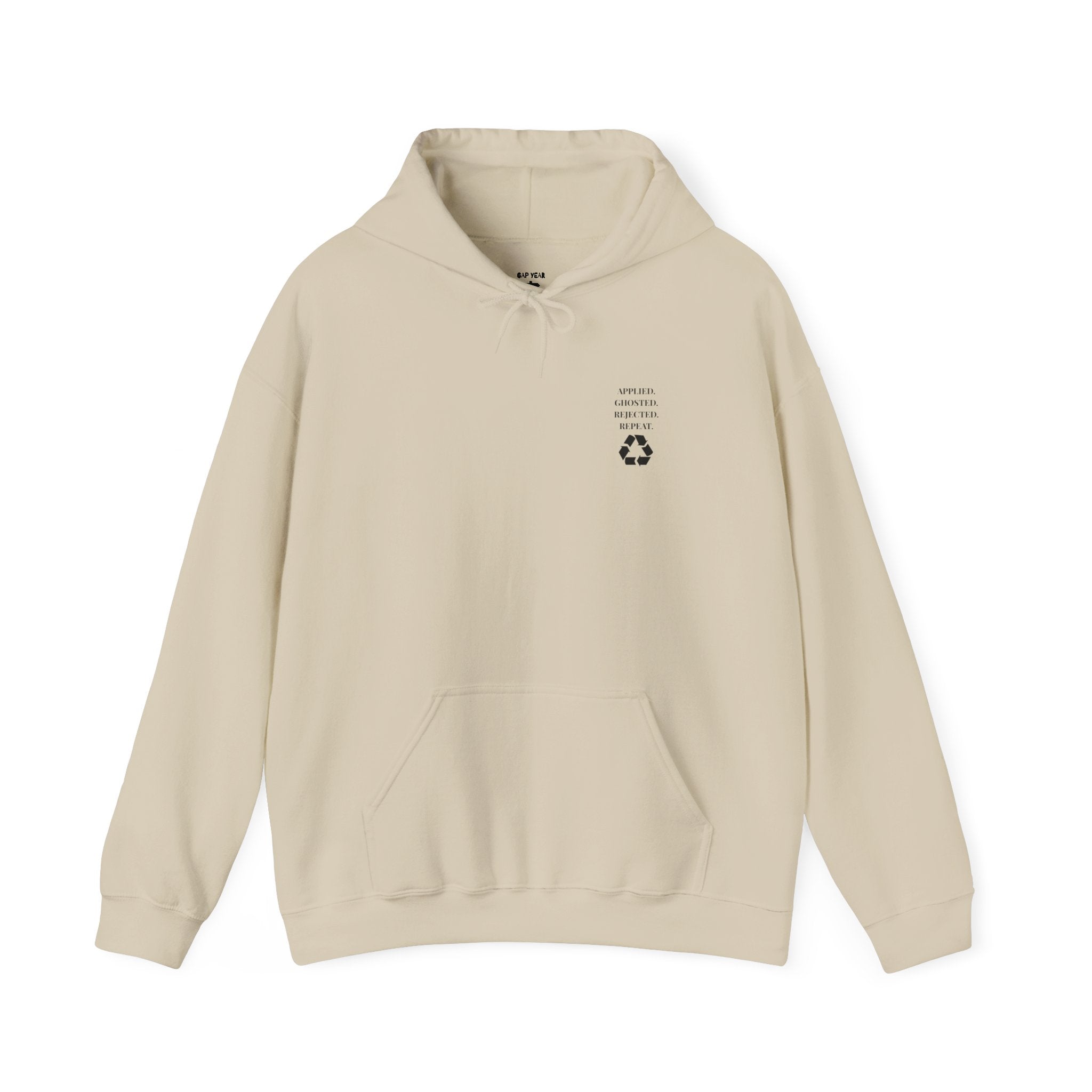 Applied. Ghosted. Rejected. Repeat Cycle Printed Unisex Hoodie