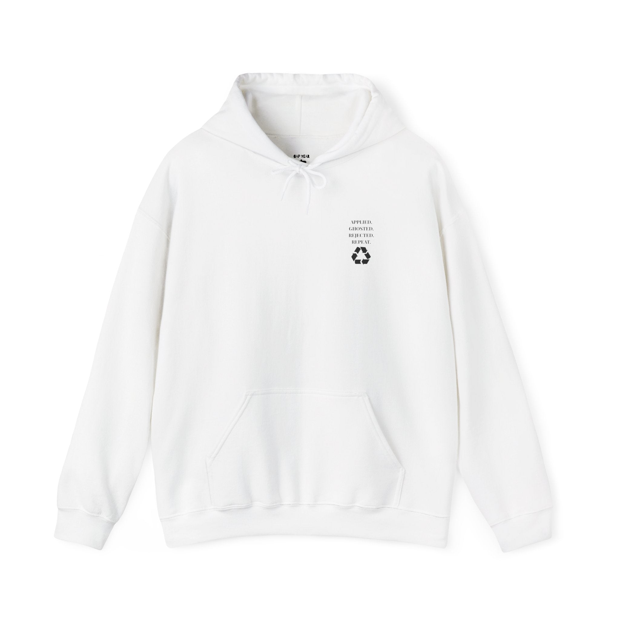 Applied. Ghosted. Rejected. Repeat Cycle Printed Unisex Hoodie